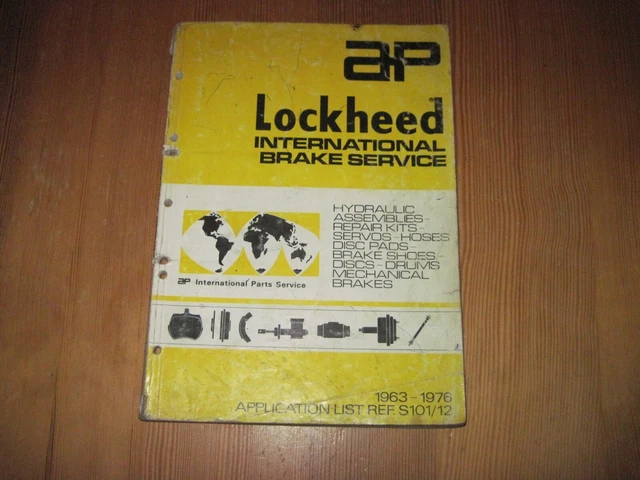Lockheed Brake Parts Catalogue FOR SALE! - PicClick UK
