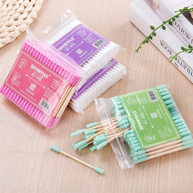 COTTON SWABS POINTED Swab Applicator Qtips Wooden Sticks Applicator £1