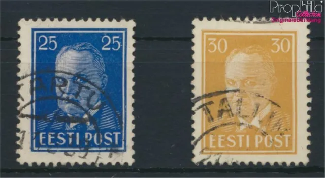 Briefmarken Estland 1938 Mi 135-136 (kompl.Ausg.) gestempelt(9281421