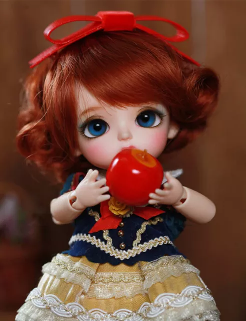 1/8 BJD DOLL Sophie Yellow Happy 16cm Resin Ball Jointed Doll Free Face up Eyes