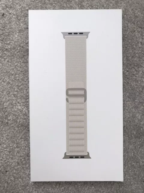 Genuine Apple Watch Ultra 49mm Starlight Alpine Loop Band - Medium