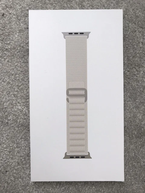 Genuine Apple Watch Ultra 49mm Starlight Alpine Loop Band - Medium