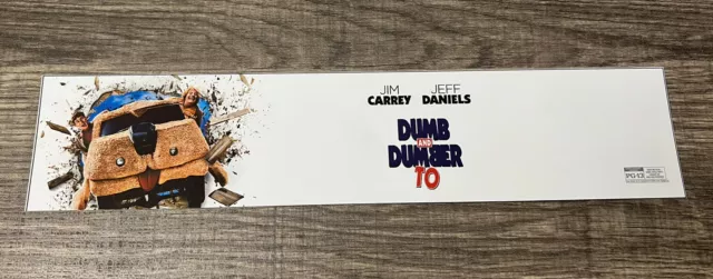 2014 Dumb And Dumber To Movie Theater Mylar Poster 2x12” Jim Carrey Jeff Daniels