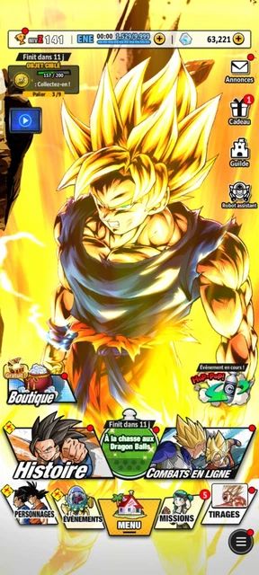 Compte Dragon Ball Legends – 5* UL Super Janemba + 8* UL Kid Buu, IOS/Android