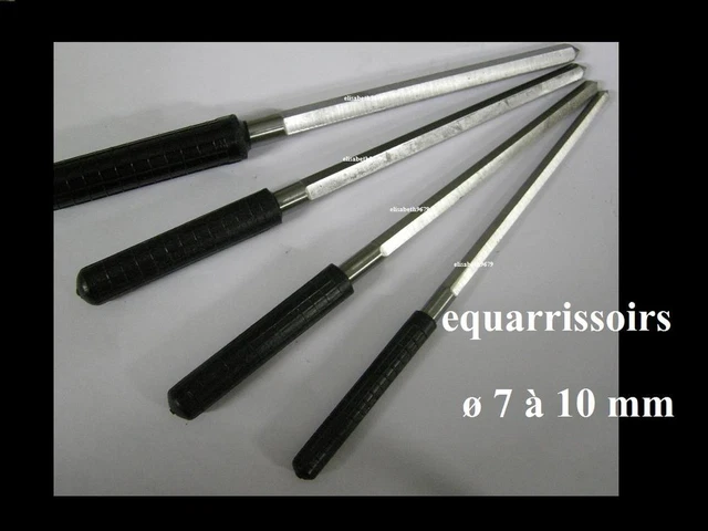12 Équarrissoirs En Laiton KD89 - Ø 0.30 à 0.60mm - Longueur 95mm - Pour Modelage Et DIY