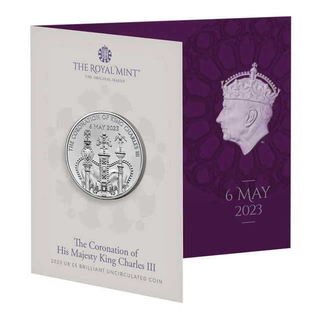ROYAL MINT 2023 KING CHARLES III CORONATION BU £5 coin Five Pound Pack EUR 19,62 PicClick FR ROYAL MINT 2023 KING CHARLES III CORONATION BU £5 coin Five Pound Pack EUR 19,62 PicClick FR