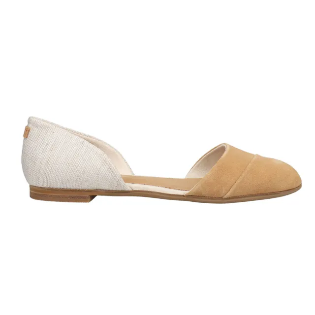 TOMS Jutti Dorsay Slip On  Womens Beige Flats Casual 10017919T