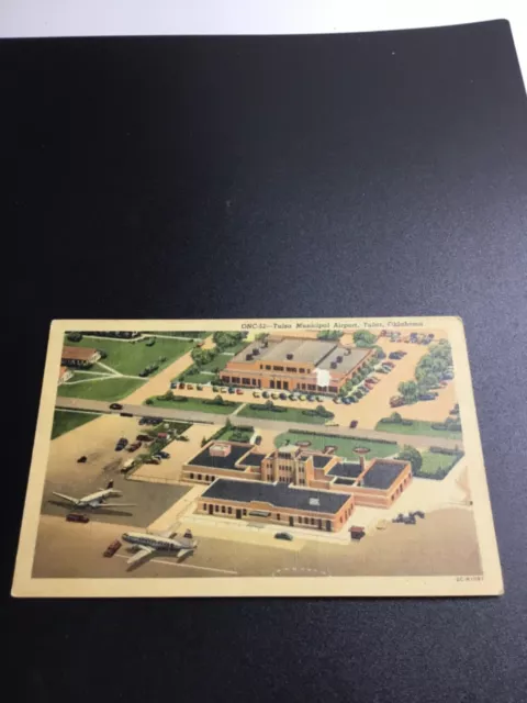 Oklahoma Postcard - Tulsa Municipal Airport