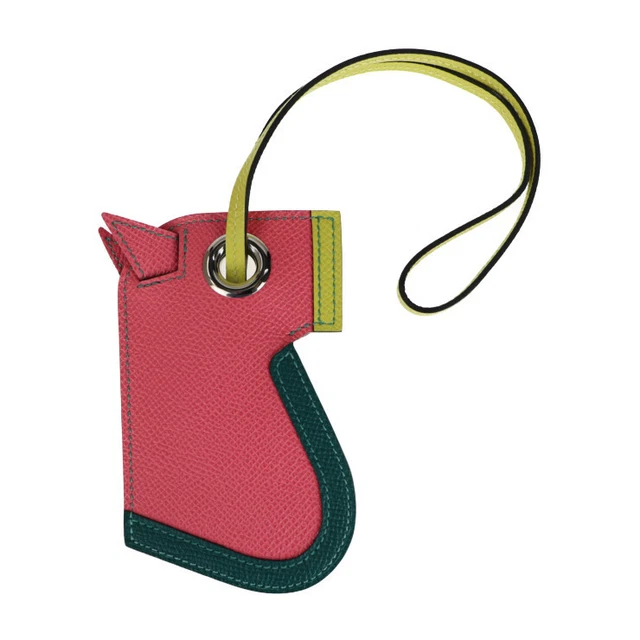 New Herm s Camille Vauepson Rose Azale Malachite With Key Ring Bag Charm G