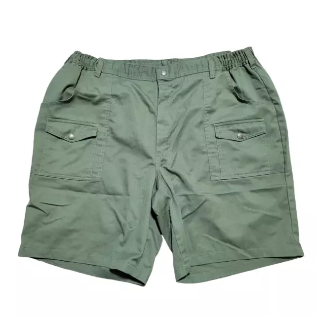 VTG BOY SCOUTS America Uniform Cargo Shorts Green Elastic Waist Men ...