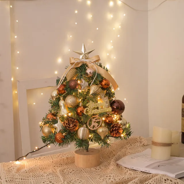 LED Light Mini Christmas Tree Small Tabletop Pine Tree Xmas Decor DIY Gift AU