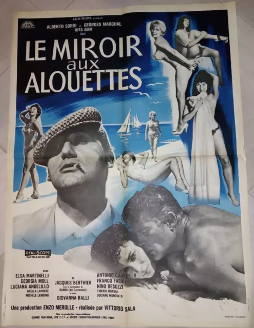 " Le Mirroir aux Alouettes" A. Sordi, G. Marchal...1959 - affiche 60x80 - TTB