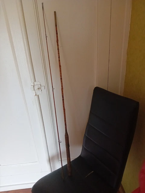 ANCIENNE CANNE A Peche A Mouche J.walker Aln Pod Works Alnwic 276 Cm De