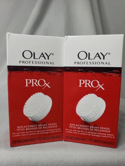 2 cabezales de cepillo de repuesto antienvejecimiento Olay ProX (4 cabezales TOTAL)
