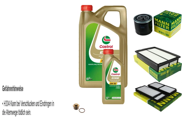 Aceite Sintetico Castrol Edge 5w30 Mas Filtro Mann W712/95 | Envío Gratis