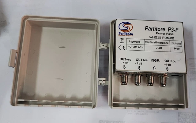 Divisore TV-SAT 3 Uscite Digitale Con Passaggio Tensione - Per Segnale TV E Satellite - Foto 7