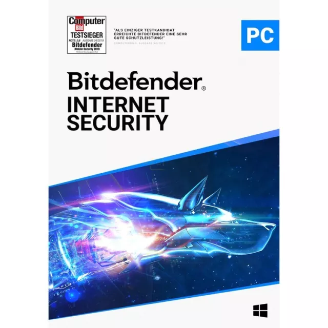 Bitdefender Internet Security 2024 1, 3, 5 PCs 1, 2 Jahre ESD-Key per eMail