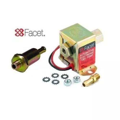 FACET 40106 SSD Cube Pompe à Carburant (4.5 - 7.0 Psi ) + 8mm Union + Filtre