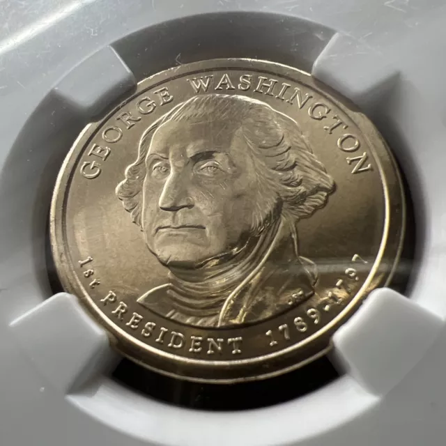 2007-D George Washington First President  $1 Coin NGC Brilliant UNC