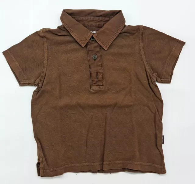 Original Bébé Shirt Polo De GAP Taille 6-12M 68 74 Braun