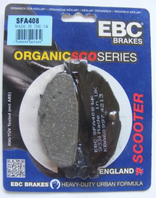 EBC Organic REAR Disc Brake Pads Fits YAMAHA YP400 MAJESTY (2004 to 2013)