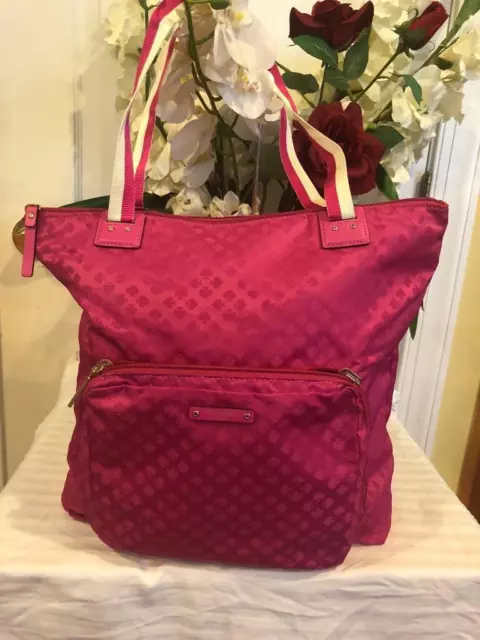 (z) Kate Spade Bon Voyage Rosemary Classic Travel Packable Nylon Bag  (180