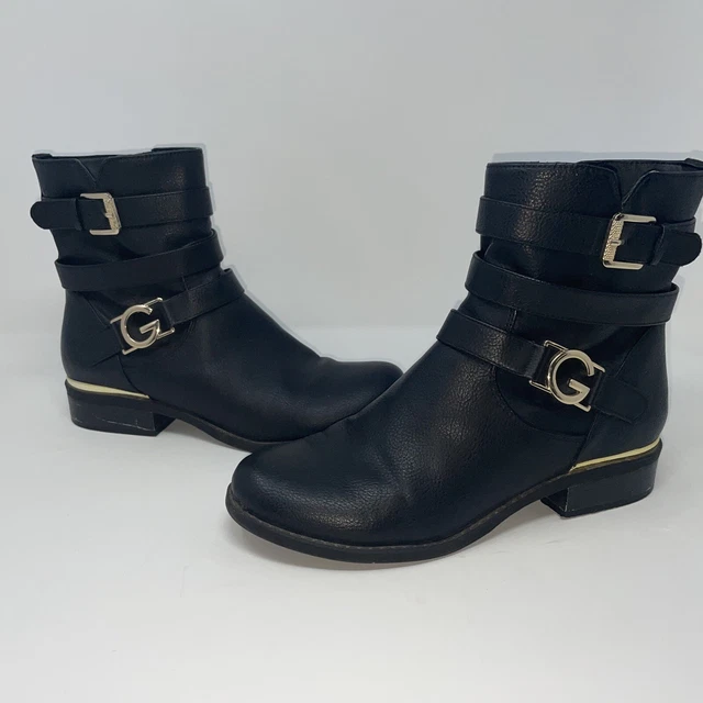 GBG LOS ANGELES GUESS Black Harlin Ankle Boots women size 8.5