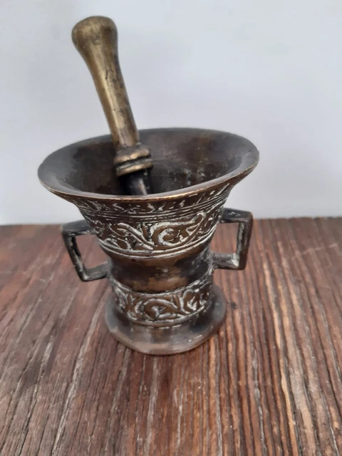 Mortier et pilon en verre série Cordonato d'Oro années 50 Barovier & Toso Murano Italie