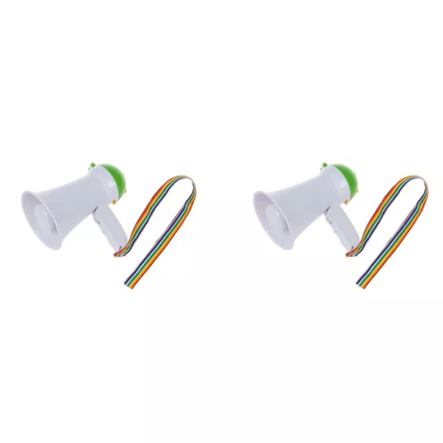 2X Neu Leistungsstarke Lautsprecher-Megaphon Laut Hailer Horn Sirene und La4433