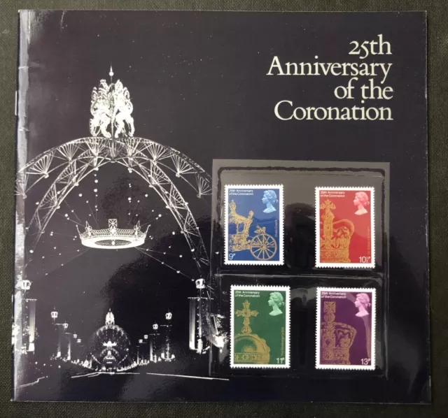 Great Britain 25th Anniversary of the Coronation Elizabeth II stamp booklet