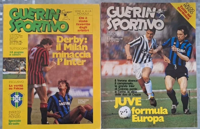 Guerin Sportivo N°19 – 7/13 Mai 1986 – Poster Fiorentina 85/86 Inclus