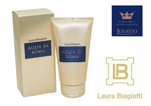 LAURA BIAGIOTTI " Aqua De Roma Femme " Gel Douche Ml. 150 Vintage Et Rare