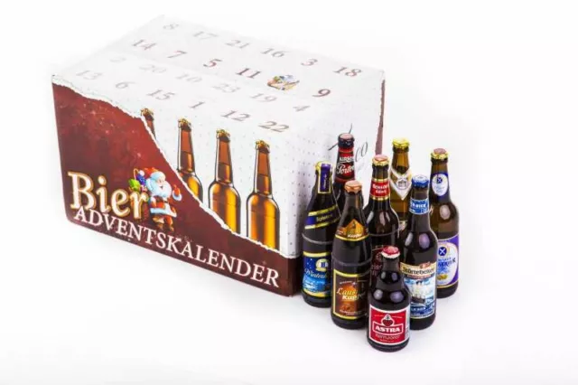 (4,87€/1l) Bier Adventskalender "Deutsche Biere" (24 Flaschen  / 6,0 % vol.)