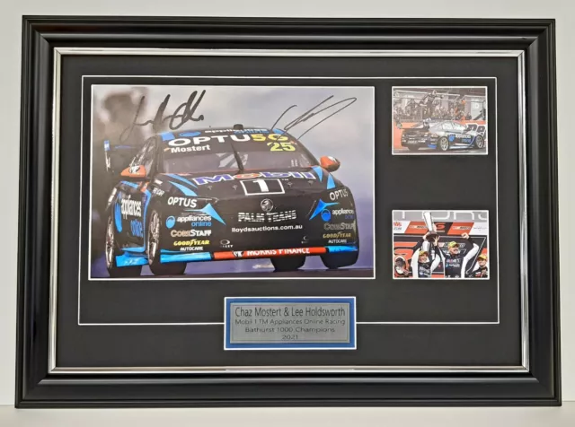 Chaz Mostert and Lee Holdsworth V8 SUPERCARS Bathurst 1000 CHAMPIONS 2021 Signed