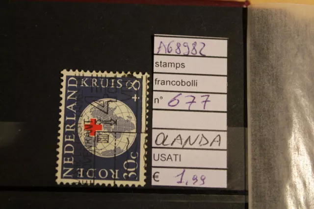 Stamps Francobolli Olanda Usati N. 677 (A68982)