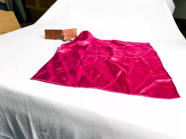 Stefano Ricci hot Pink silk small handkerchief. $175 3