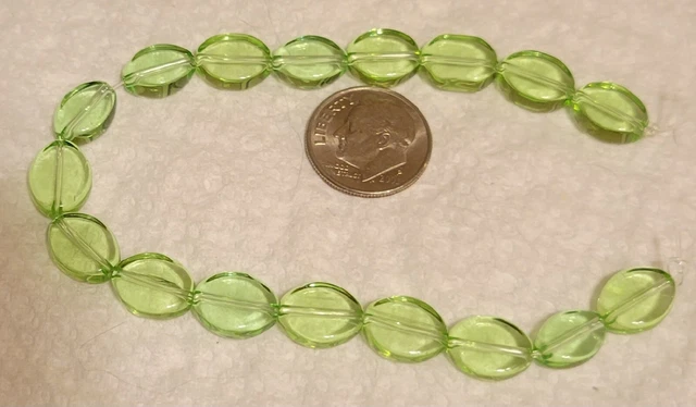 F367 10mm pressed glass oval  beads. will combine to save on shipping
