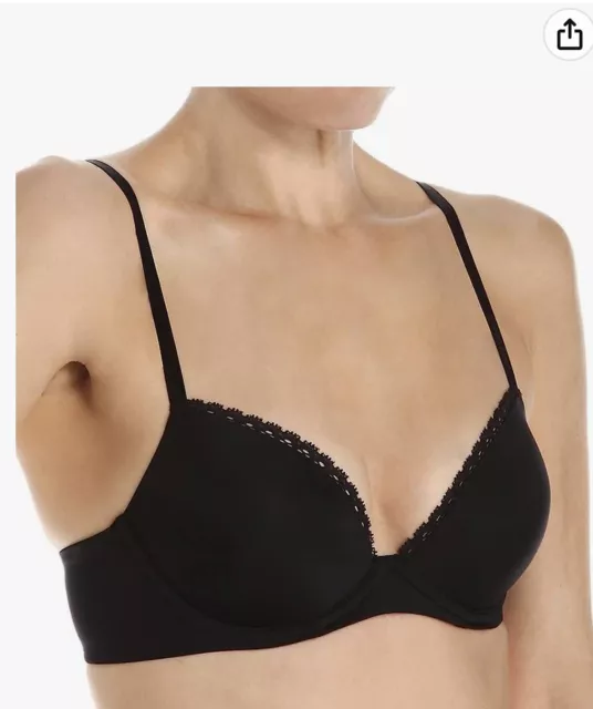 New Calvin Klein Women’s Seductive Comfort Lite Lift Under Wire Bra Black 34DDD