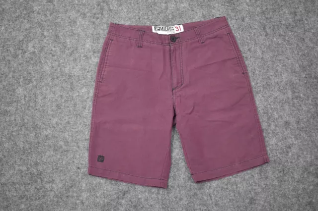 Micros Shorts Mens 31 Purple Chino Pockets Casual Outdoors Mens