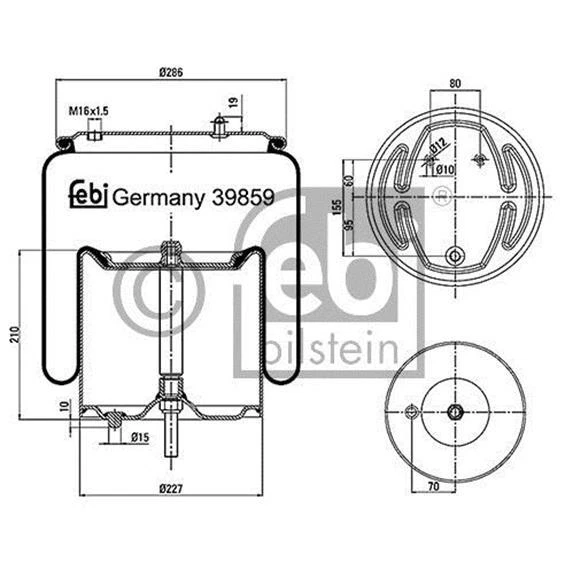 FEBI BILSTEIN Luftfederbalg