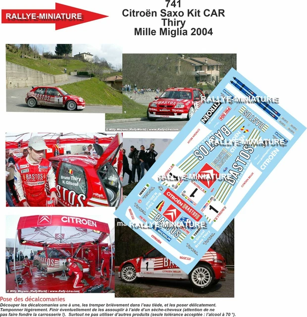 DECALS 1/24 REF 0833 CITROEN C2 BLIN RALLYE DU ROUERGUE 2004 RALLY