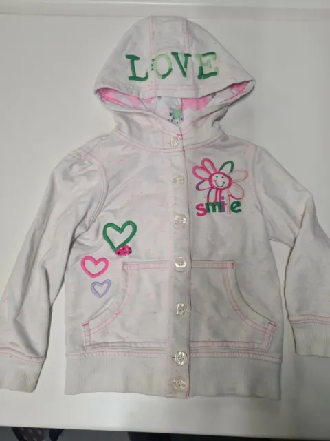 Girls 2-3 years M&S track jacket top sweatshirt Jumper hoodie cardigan Next d