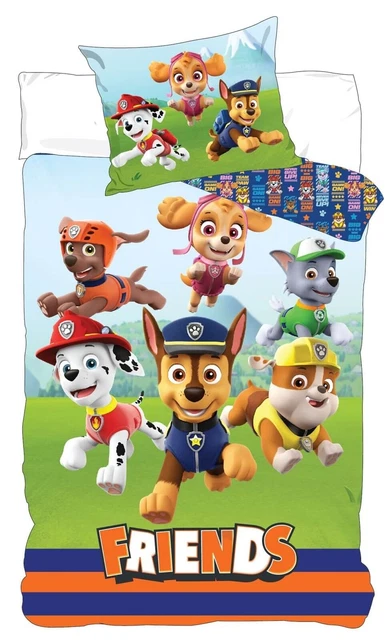 PAW Patrol FRIENDS Baby-Bettwäsche-Set 100x135 40x60 Baumwolle Wendebettwäsche