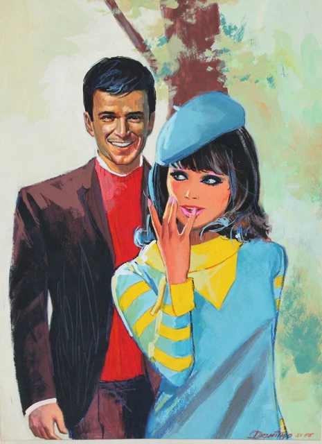 Original De Domingo Alvarez Gomez (1942) Gouache Sobre Carton