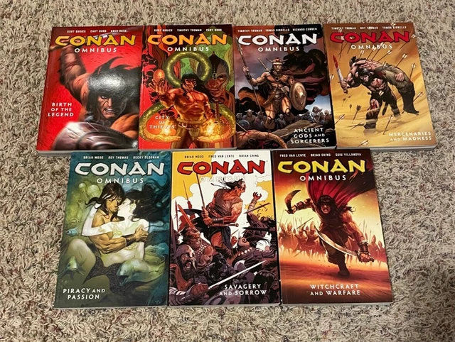 Dark Horse Comics TPB Lot-Conan-Omnibus 1-7-Rare and Out of Print