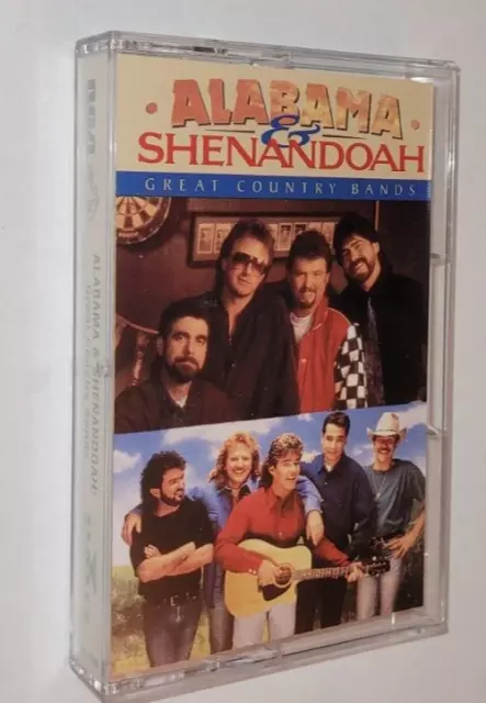 VINTAGE Alabama & Shenandoah~Great Country Bands DMK1-1280 Cassette 1995 BMG