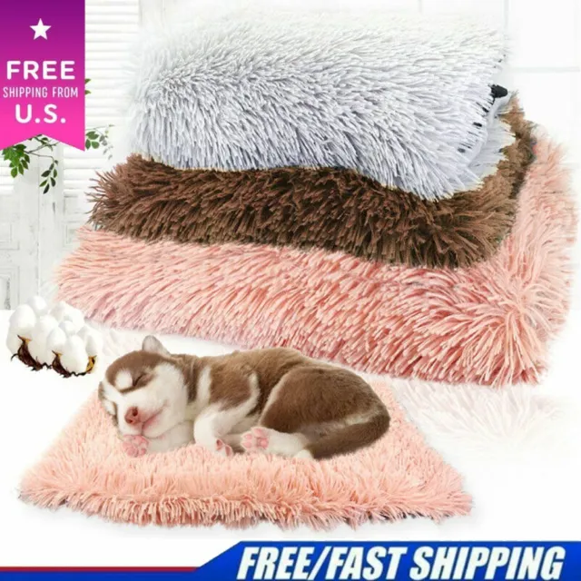 Pet Bed Mattress Cat Dog Cushion Pillow Washable Soft Winter Warm Blanket New
