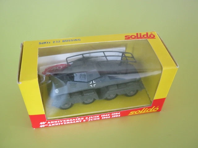 Solido Les Militaires 40e Anniversaire - SdKfz 232 Bussing 1/43, Avec Boîte Et Notice