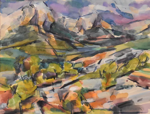 Claude Vallet (1927-2018) (49) - aquarelle - paysage