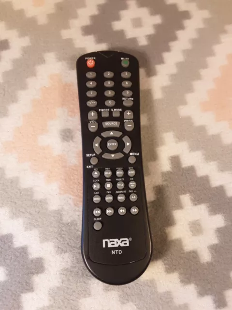 Naxa NTD TV DVD Player Remote Control Clicker  GENUINE OEM Used Controller
